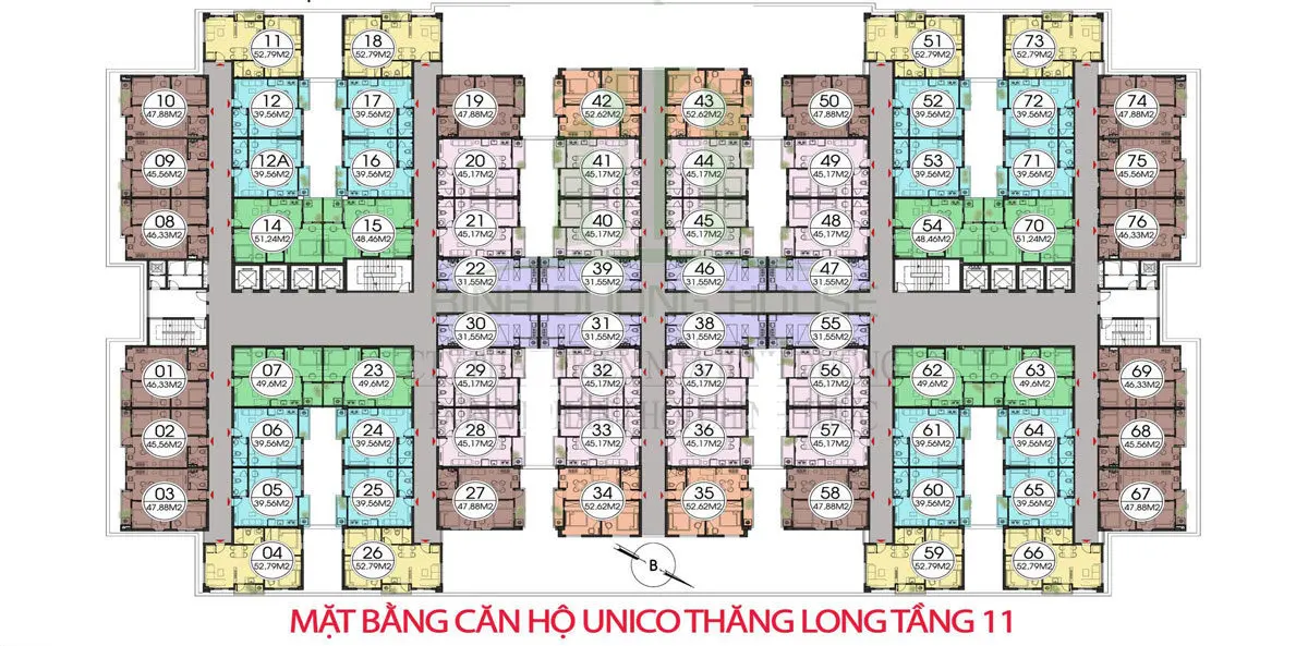 mat bang tang 11 unico thang long - DỰ ÁN CĂN HỘ UNICO THĂNG LONG BÌNH DƯƠNG