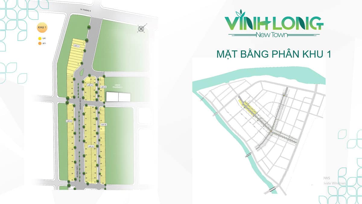 mat bang phan khu 1 du an vinh long new town - DỰ ÁN VĨNH LONG NEW TOWN