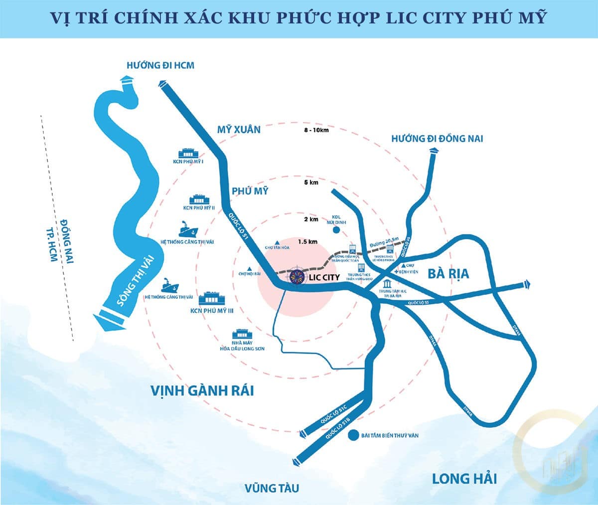 Vị trí dự an Lic City Phú Mỹ - LIC CITY PHÚ MỸ