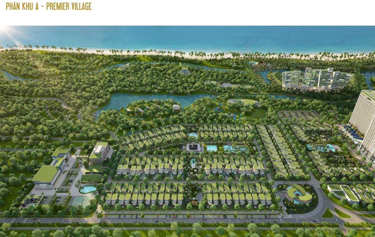 Phối cảnh Phân khu A - Dự án Lagoona Bình Châu – Integrated Resort