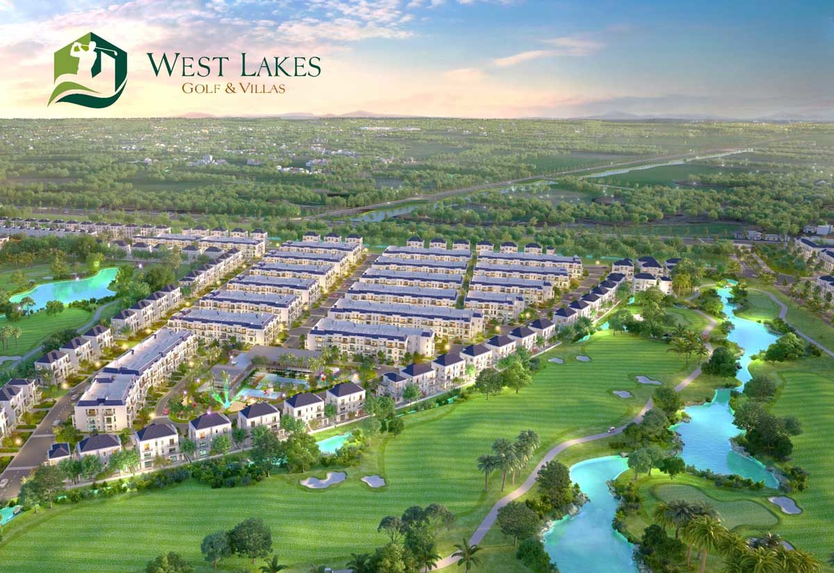 phoi canh du an west lakes golf villas - DỰ ÁN WEST LAKES GOLF & VILLAS LONG AN