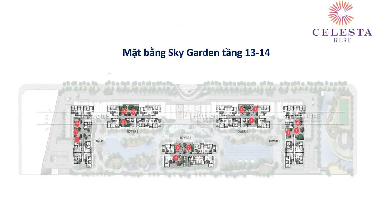 mat bang tang sky garden tang 13 14 du an can ho celesta rise - DỰ ÁN CĂN HỘ CELESTA RISE KEPPEL LAND NHÀ BÈ