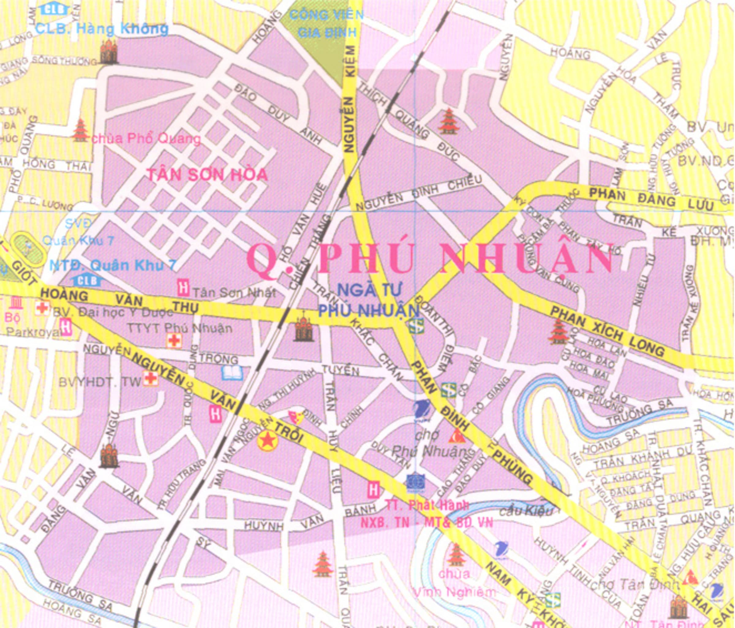 Bản đồ hành chính Quận Phú Nhuận TP HCM