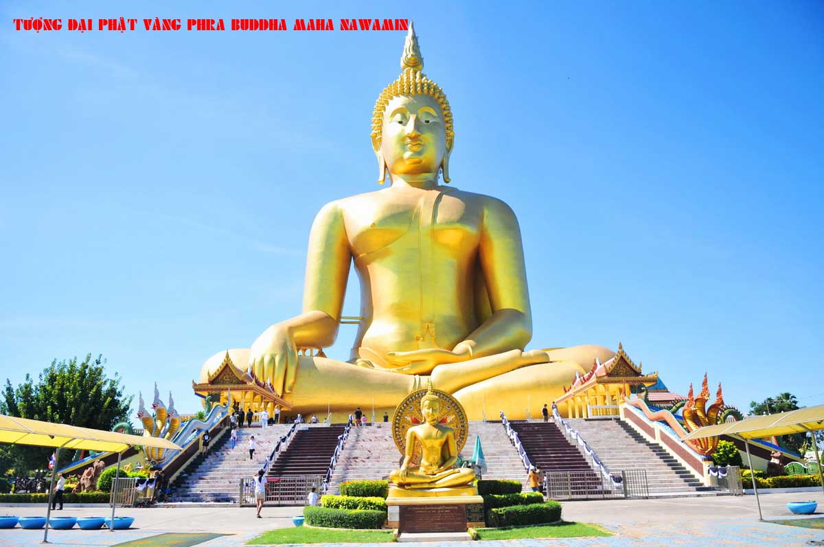 Tượng Đại Phật Vàng Phra Buddha Maha Nawamin
