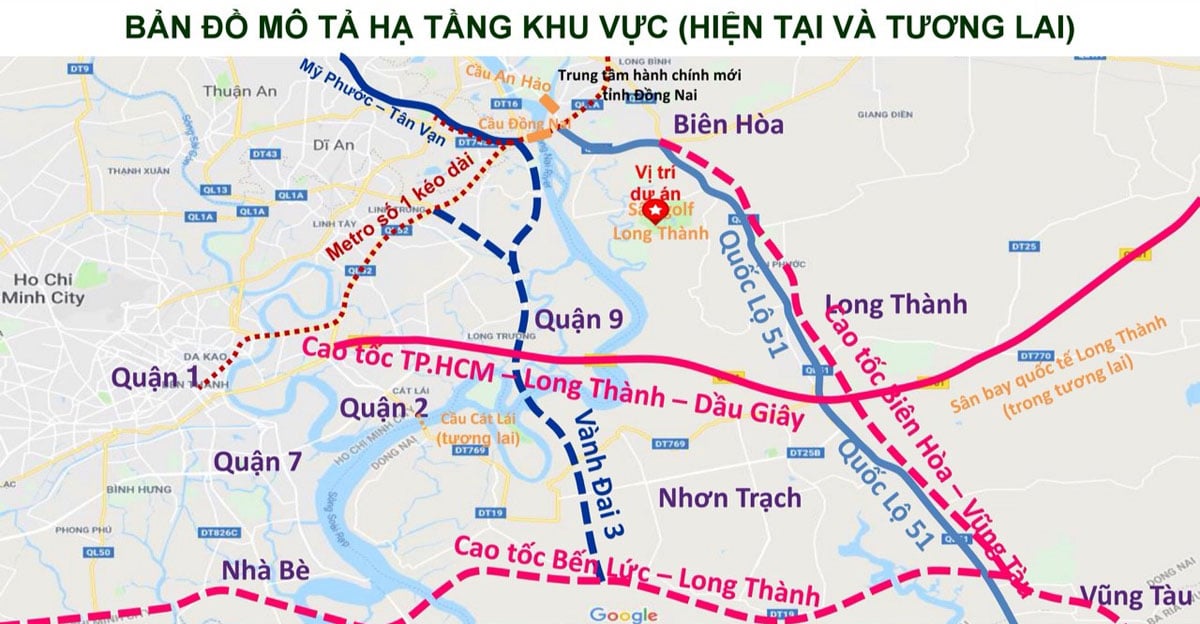 ban do mo ta ha tang khu vuc cao toc bien hoa vung tau - Cao tốc Biên Hoà – Vũng Tàu | Cập nhật mới nhất