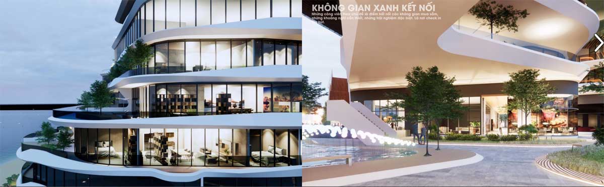 khong gian xanh ket noi the aston nha trang - The Aston Luxury Residence Nha Trang