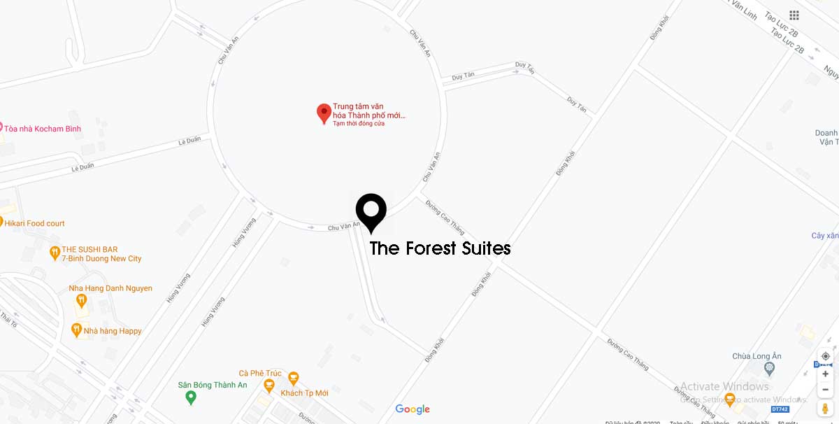 Vi tri du an The Forest Suites - THE FOREST SUITES BÌNH DƯƠNG