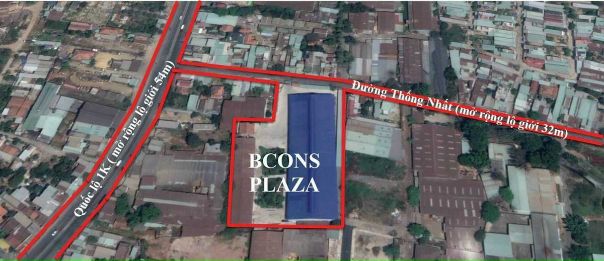 vi tri lo dat du an can ho bcons plaza - BCONS PLAZA
