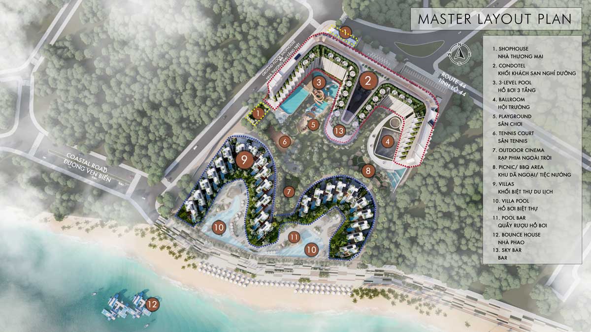 Mat bang Tong the Du an Charm Resort Long Hai 2021 - CHARM RESORT LONG HẢI