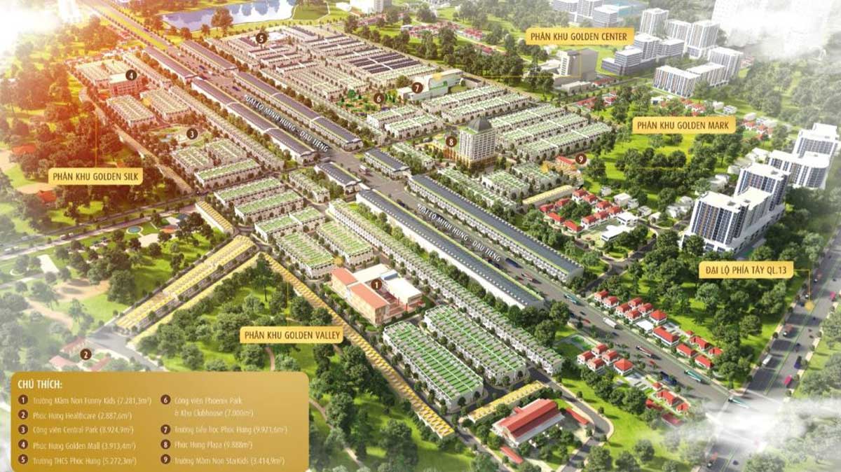 Dự án Khu đô thị Phúc Hưng Golden Bình Phước