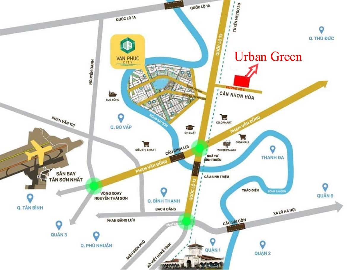 vi tri du an can ho urban green thu duc - Urban Green