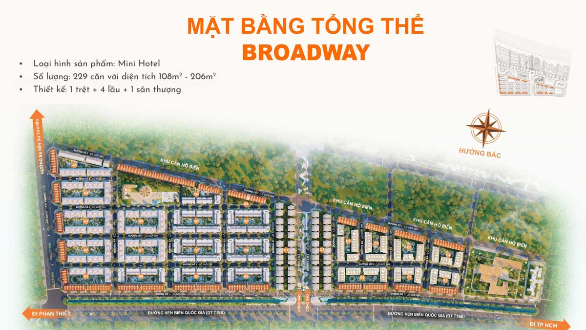 Mat bang Tong the Broadway Mini Hotel Thanh Long Bay - Broadway Mini Hotel Thanh Long Bay