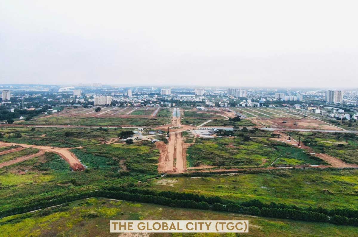 tien do thi cong du an the global city - The Global City