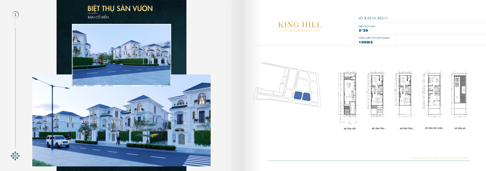 Biet thu san vuon Du an King Hill Residences - King Hill Residences