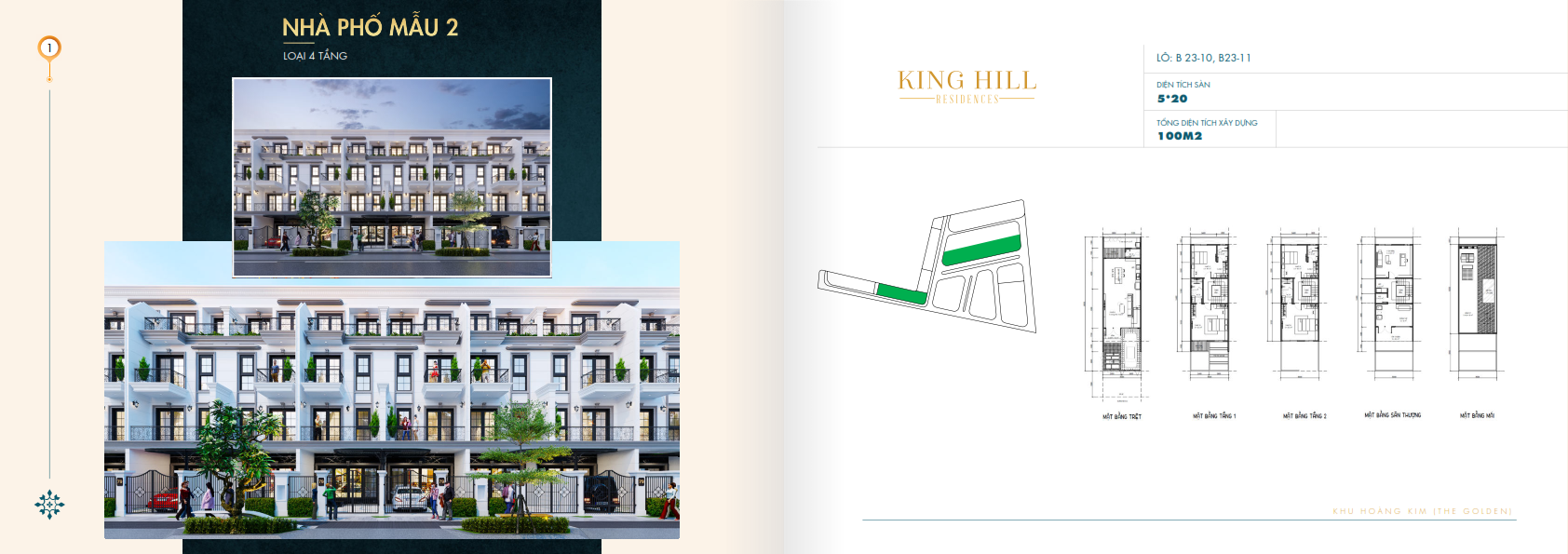 Nha pho mau 2 Du an King Hill Residences - King Hill Residences