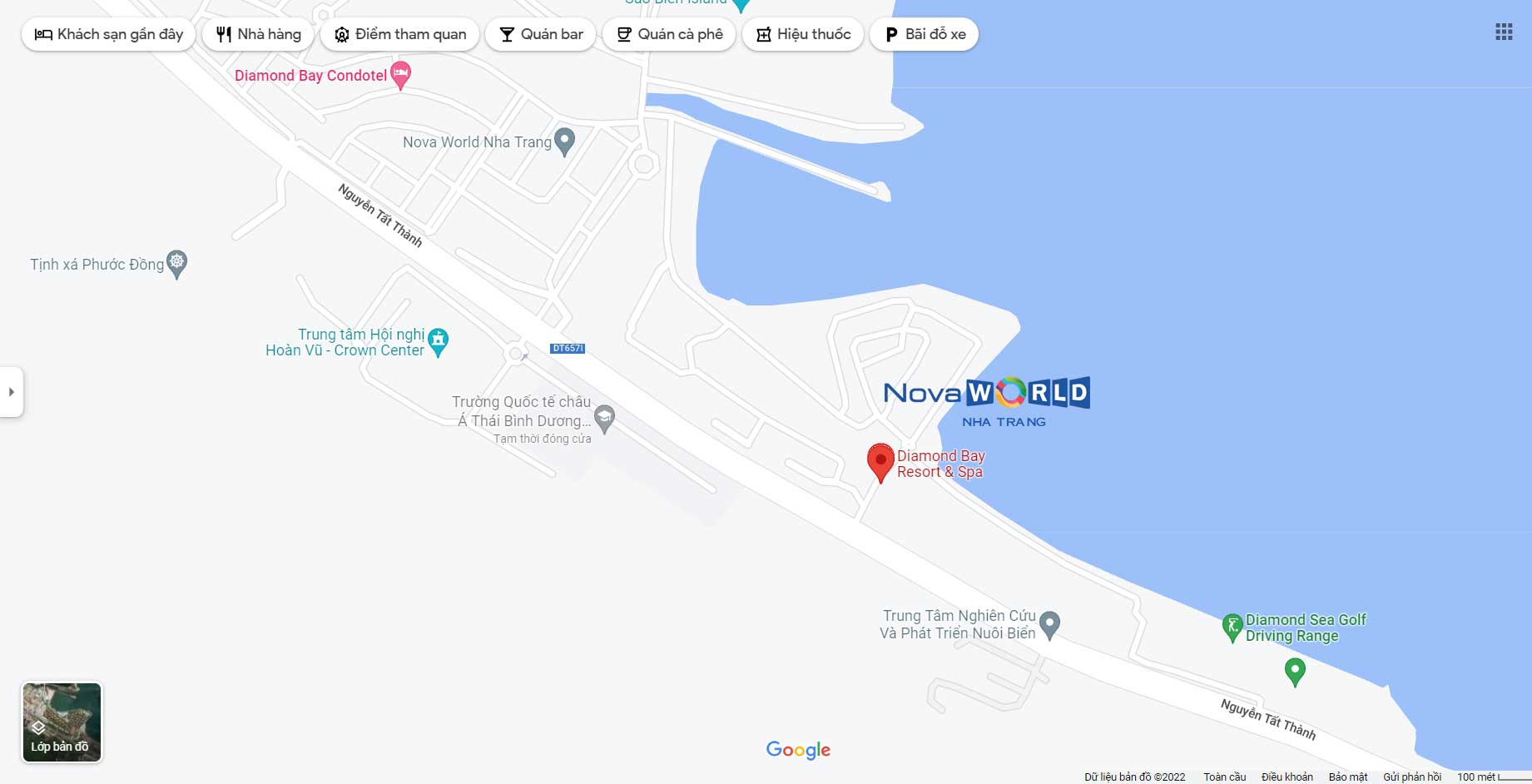 vi tri du an novaword nha trang diamond bay - NovaWorld Nha Trang Diamond Bay