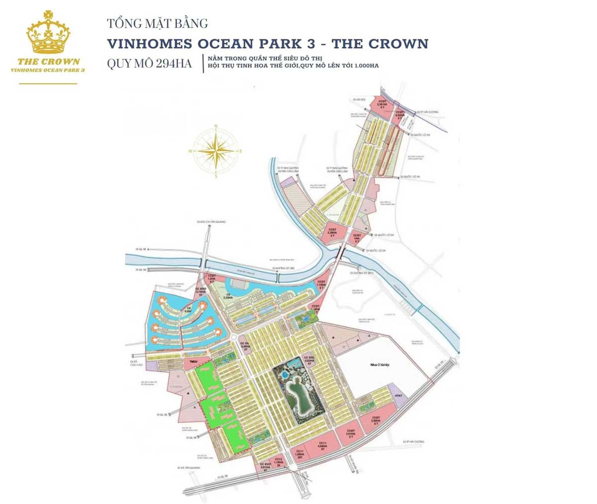 mat bang du an vinhomes ocean park 3 the crown - Vinhomes Ocean Park 3 The Crown