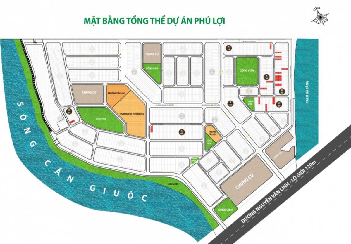 Mat bang Khu dan cu Phu Loi Hai Thanh Quan 8 - Khu dân cư Phú Lợi Hai Thành Quận 8