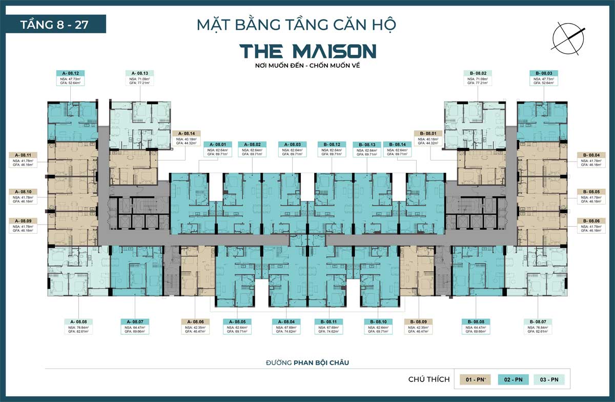 Mat bang Tang 8 27 Du an The Maison Binh Duong - The Maison