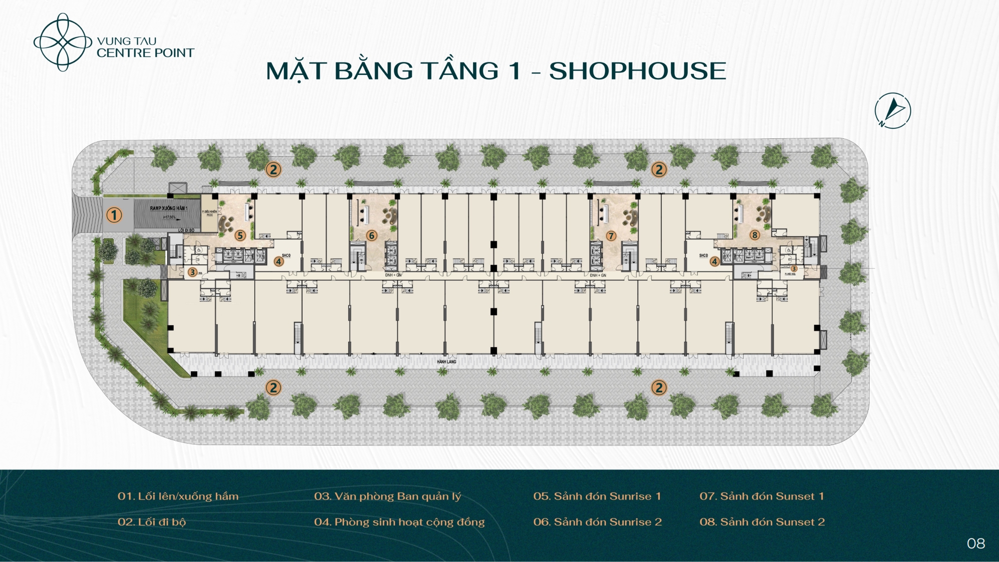 Mat bang Tang 1 Shophouse Vung Tau Centre Point - Vũng Tàu Centre Point