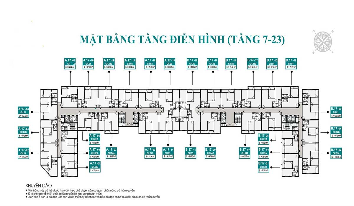 Mat bang tang 7 23 Vung Tau Centre Point - Vũng Tàu Centre Point