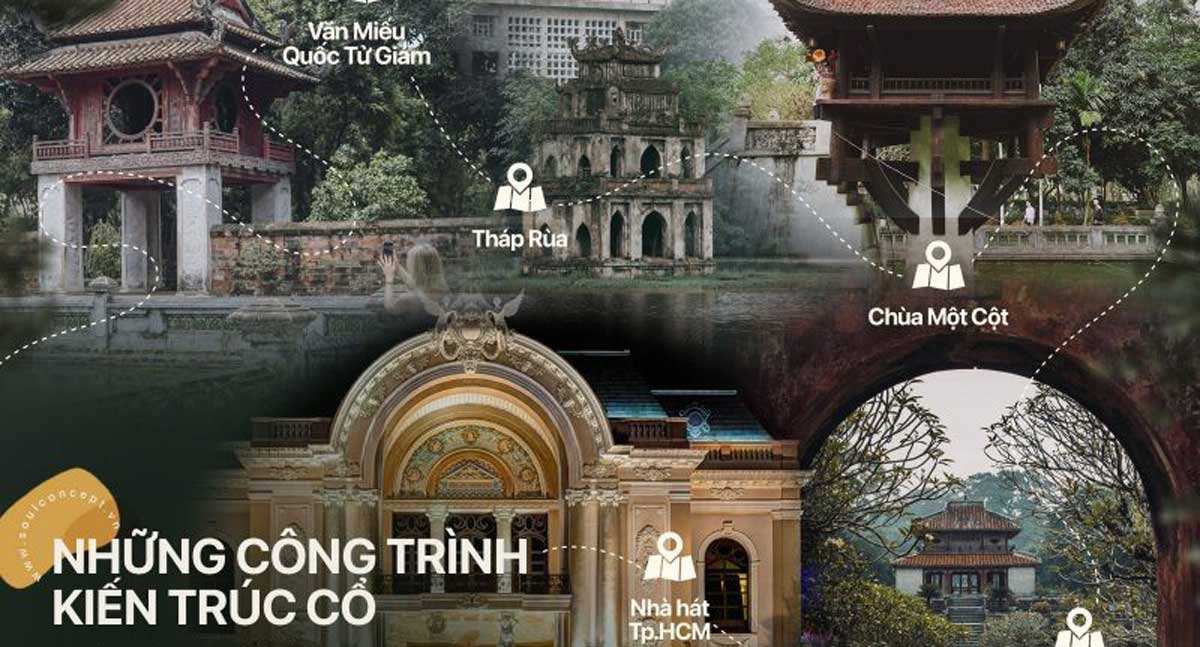 Top 7 công trình kiến trúc Cổ độc đáo nhất tại Việt Nam